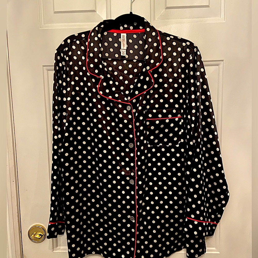 Sleepwear PJ Black&White polka dots